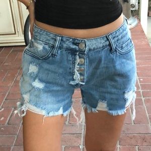 Vervet Distressed Denim Shorts